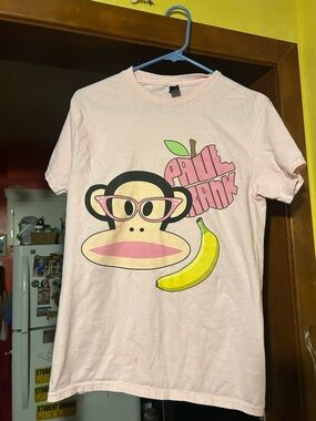 Paul Frank Girls' Pink Graphic Monkey Tee